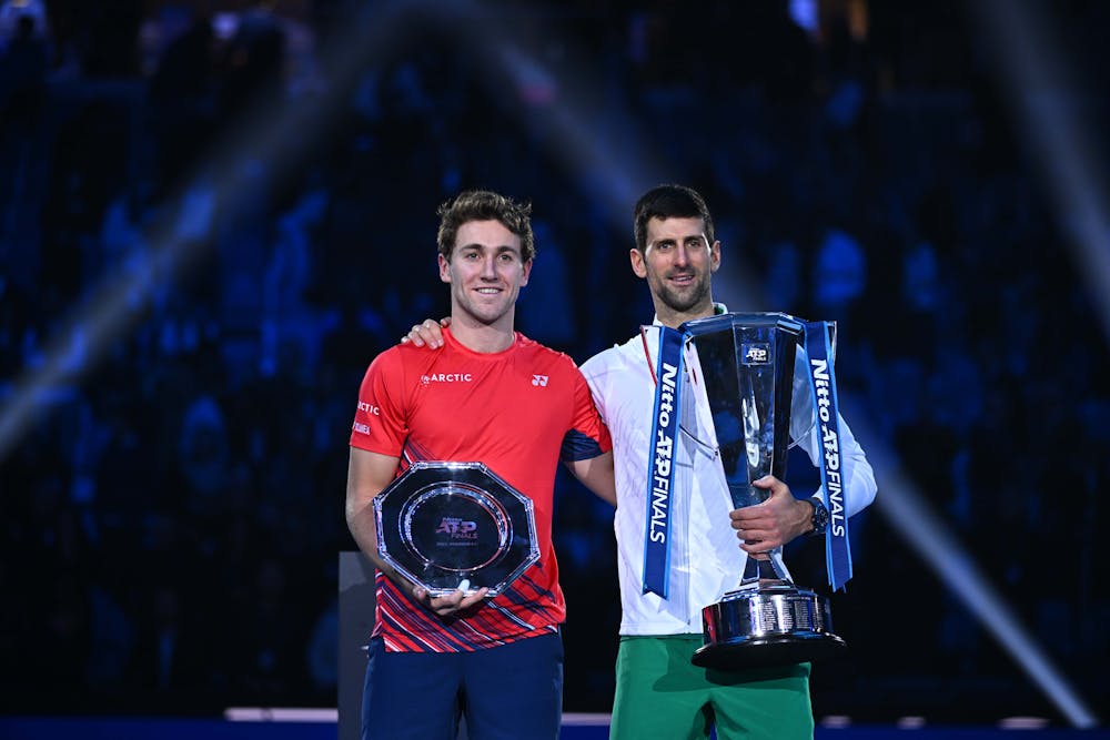 Casper Ruud & Novak Djokovic / Finale ATP Finals 2022

