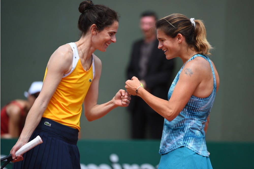 Nathalie Dechy et Amélie Mauresmo Trophée des Légendes Roland-Garros 2018