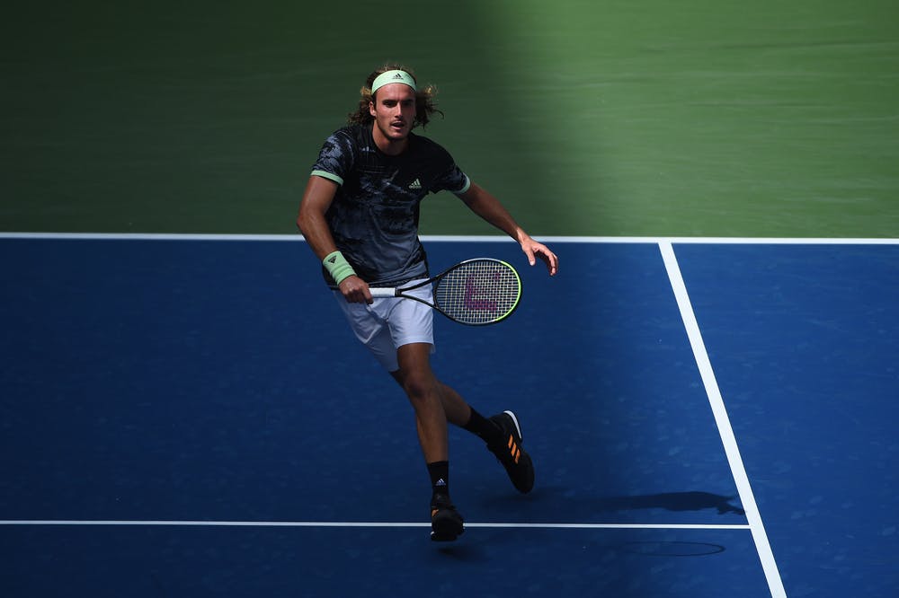 Stefanos Tsitsipas during the 2019 US Open