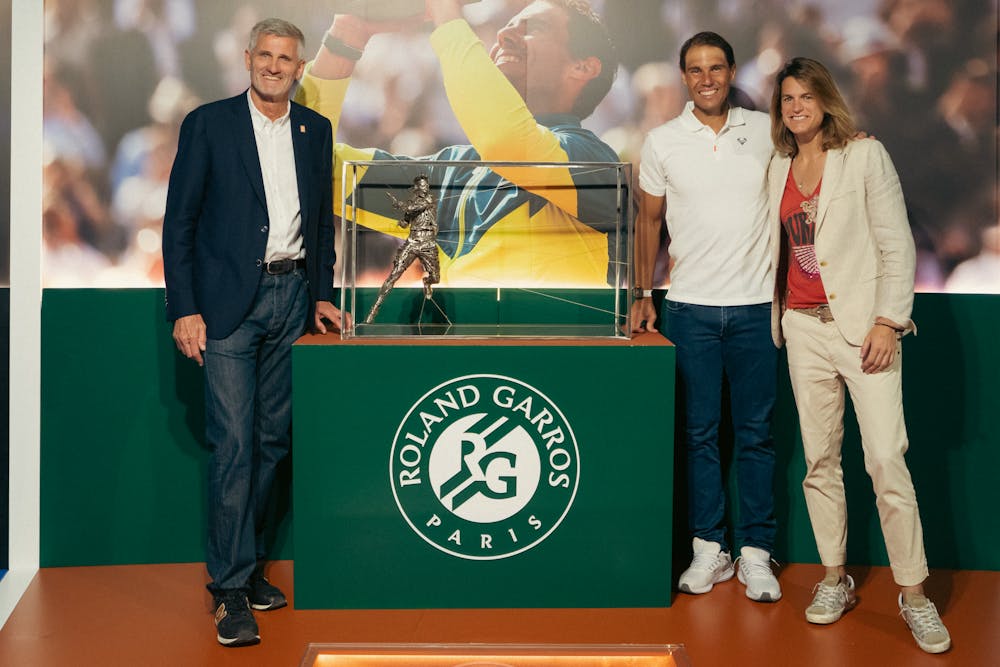 Gilles Moretton, Rafael Nadal et Amélie Mauresmo / Visite de la Rafa Nadal Academy