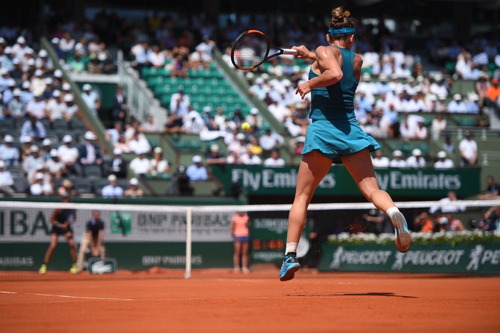Simona Halep demi-finale 1/2 contre Muguruza Roland-Garros 2018