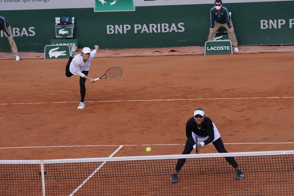 Iga Swiatek, Nicole Melichar, Roland Garros 2020, doubles quarter-finals