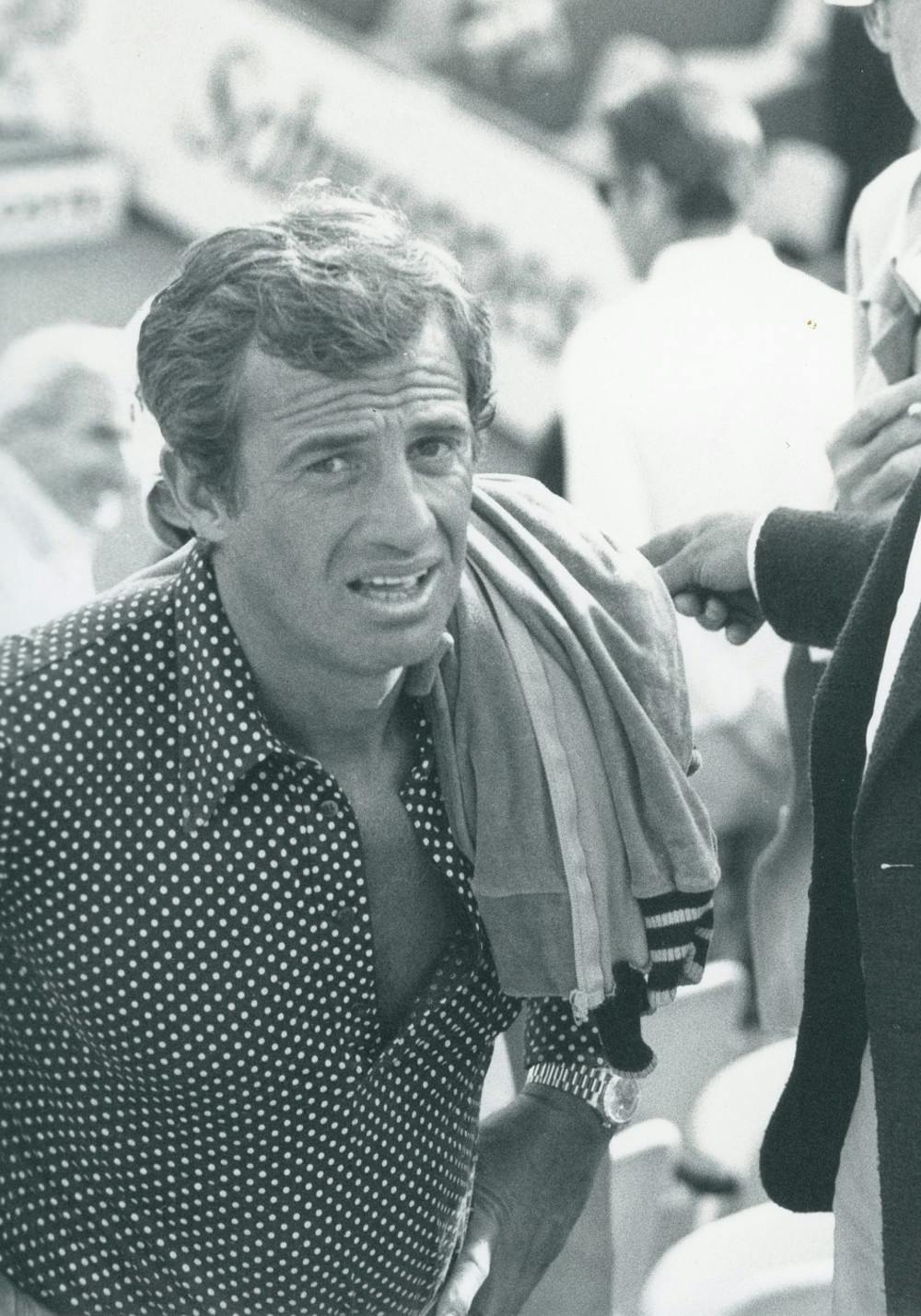 Jean-Paul Belmondo à Roland-Garros.