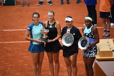 Caroline Garcia, Kristina Mladenovic, Jessica Pegula, Cori Gauff, Roland-Garros 2022, Double Dames, Finale, Remise de Prix, 