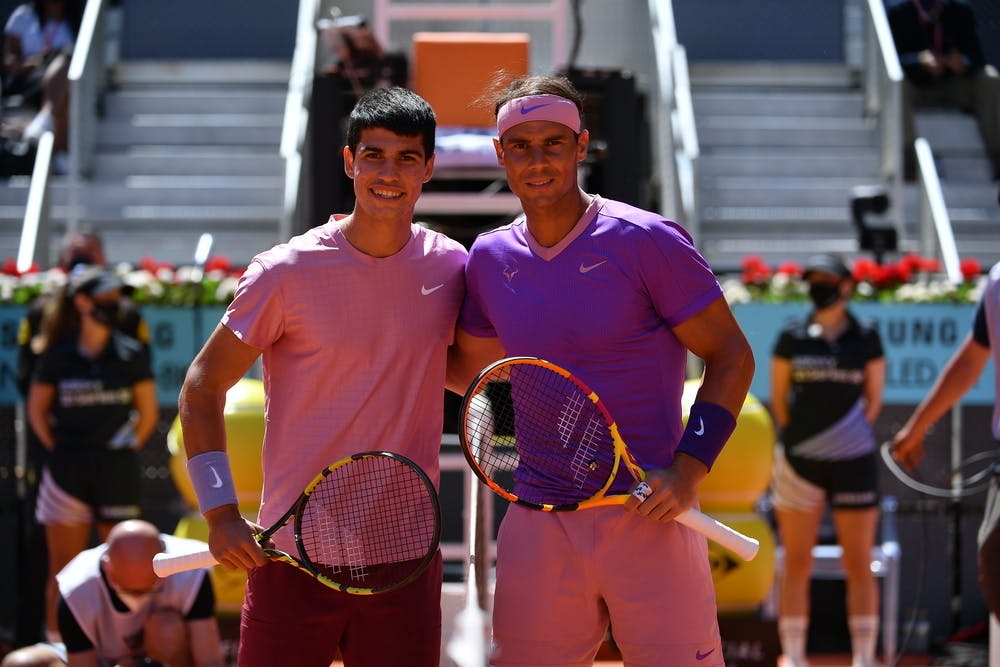 Carlos Alcaraz Rafael Nadal Madrid 2021