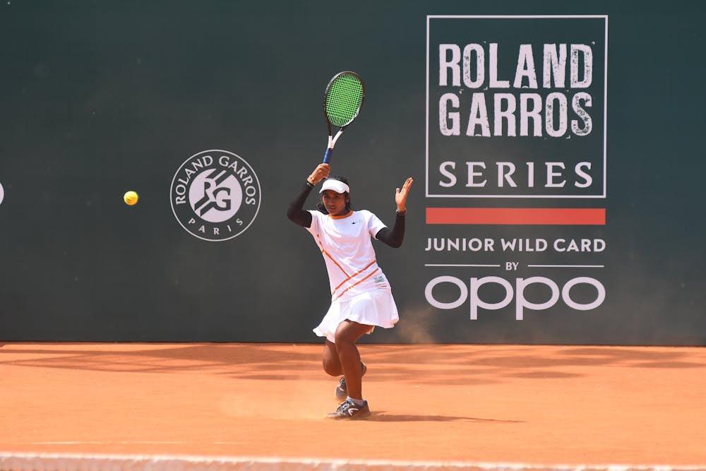Humera Baharmus in Dehli for the Roland-Garros Junior Wild Card Series
