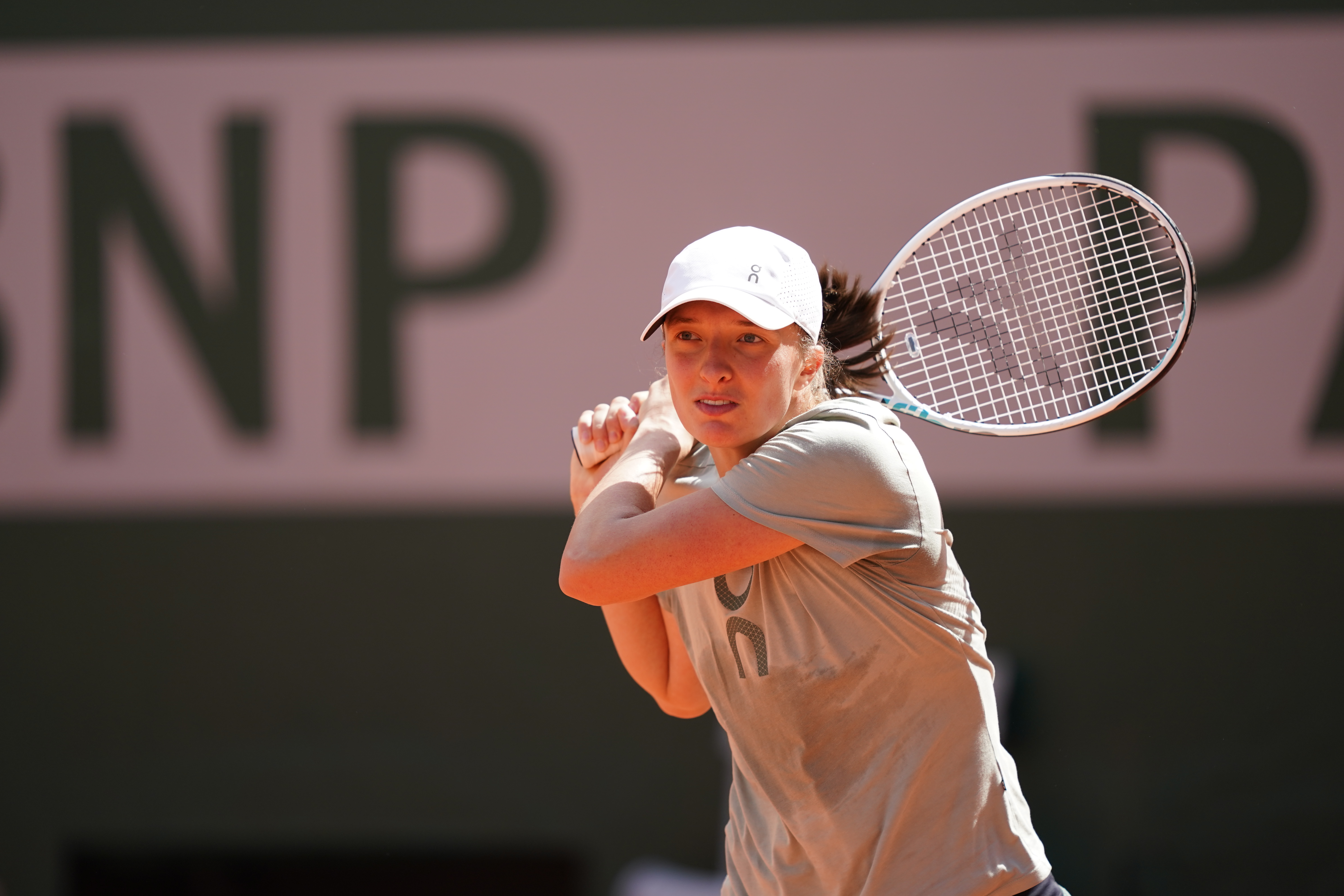 Iga Swiatek, Roland-Garros 2023, practice
