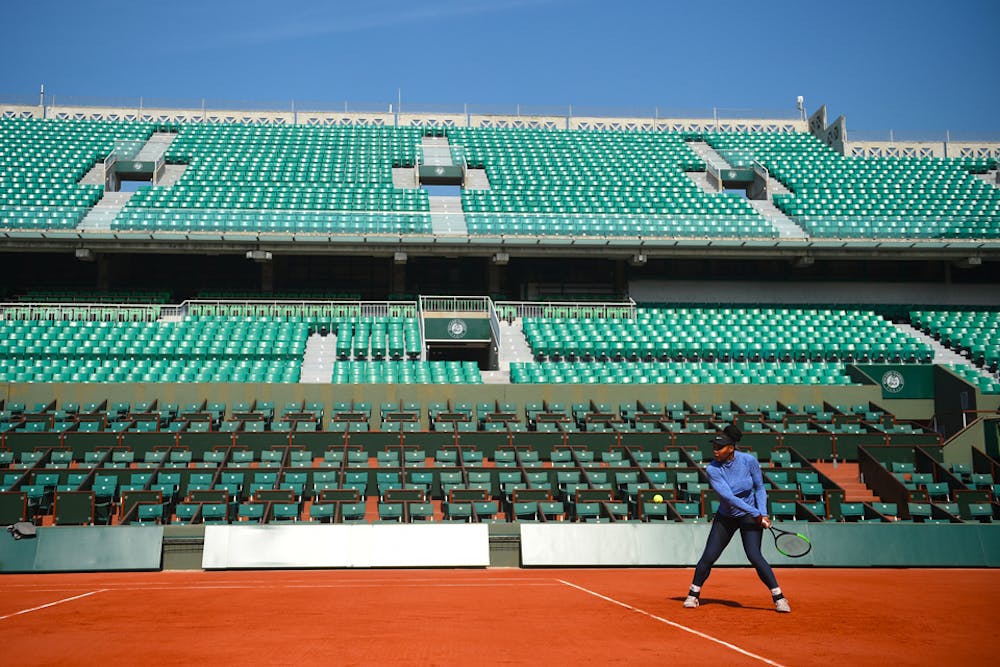 Serena Williams practice entraînement Roland-Garros 2018
