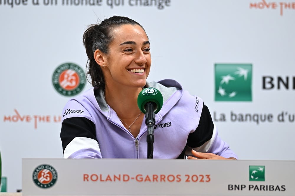 Caroline Garcia, media day, Roland-Garros 2023