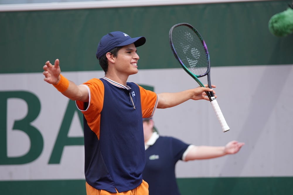 Juan Carlos Prado Angelo, semi-final, boys' singles, Roland-Garros 2023