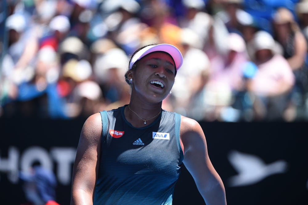 Naomi Osaka smiling during the 2019 Australian Open