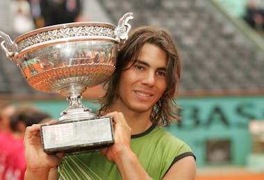 Rafael Nadal Roland-Garros French Open 2005 champion.