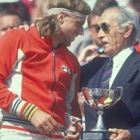 Björn Borg Henri Cochet Roland-Garros 1978.