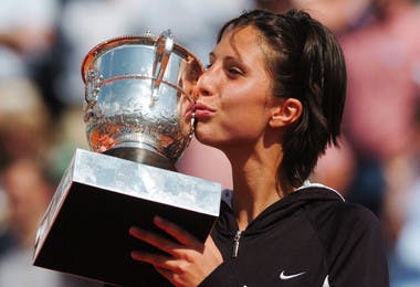 Anastasia Myskina Roland-Garros 2004 champ French Open.