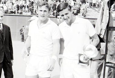 Tony Roche et Roy Emerson - Roland-Garros 1967