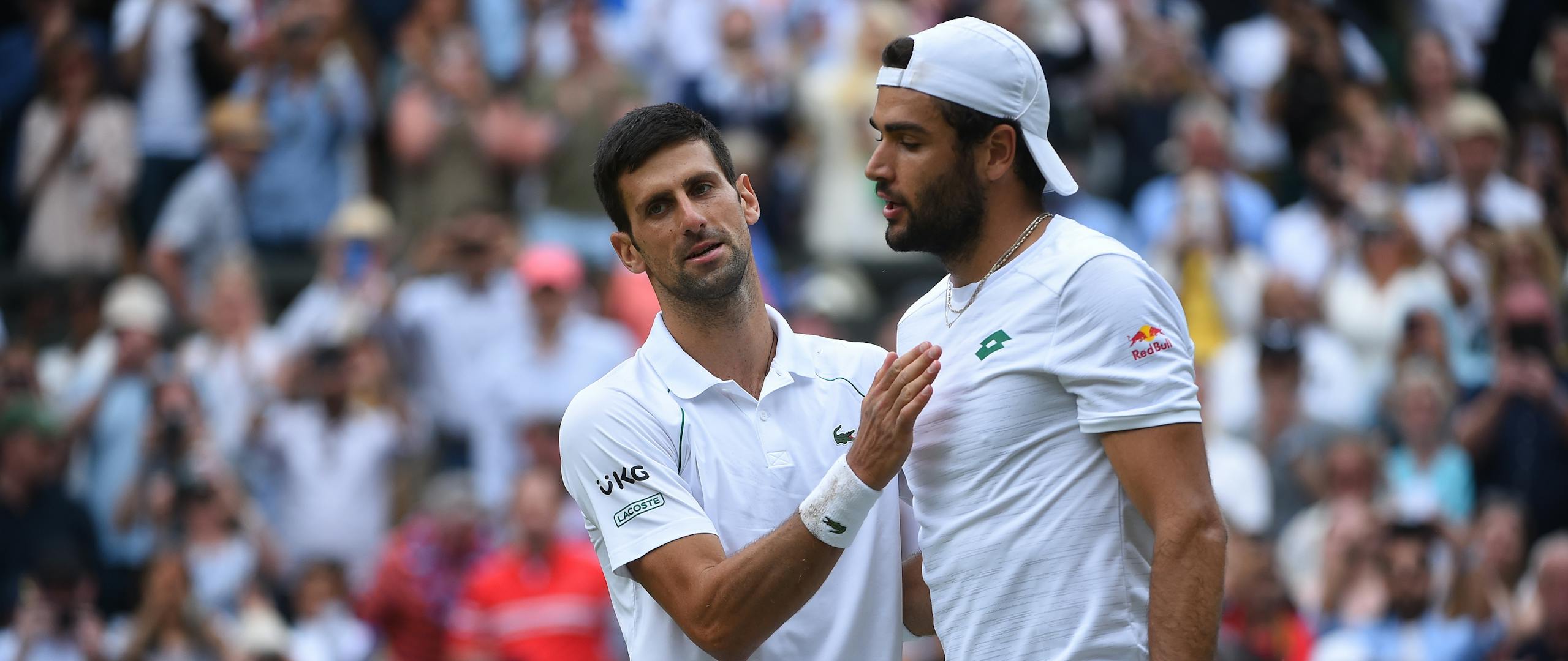 Novak Djokovic & Matteo Berrettini / Wimbledon 2021