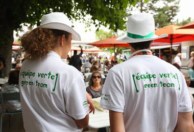 équipes vertes Roland-Garros / green team French Open Paris.