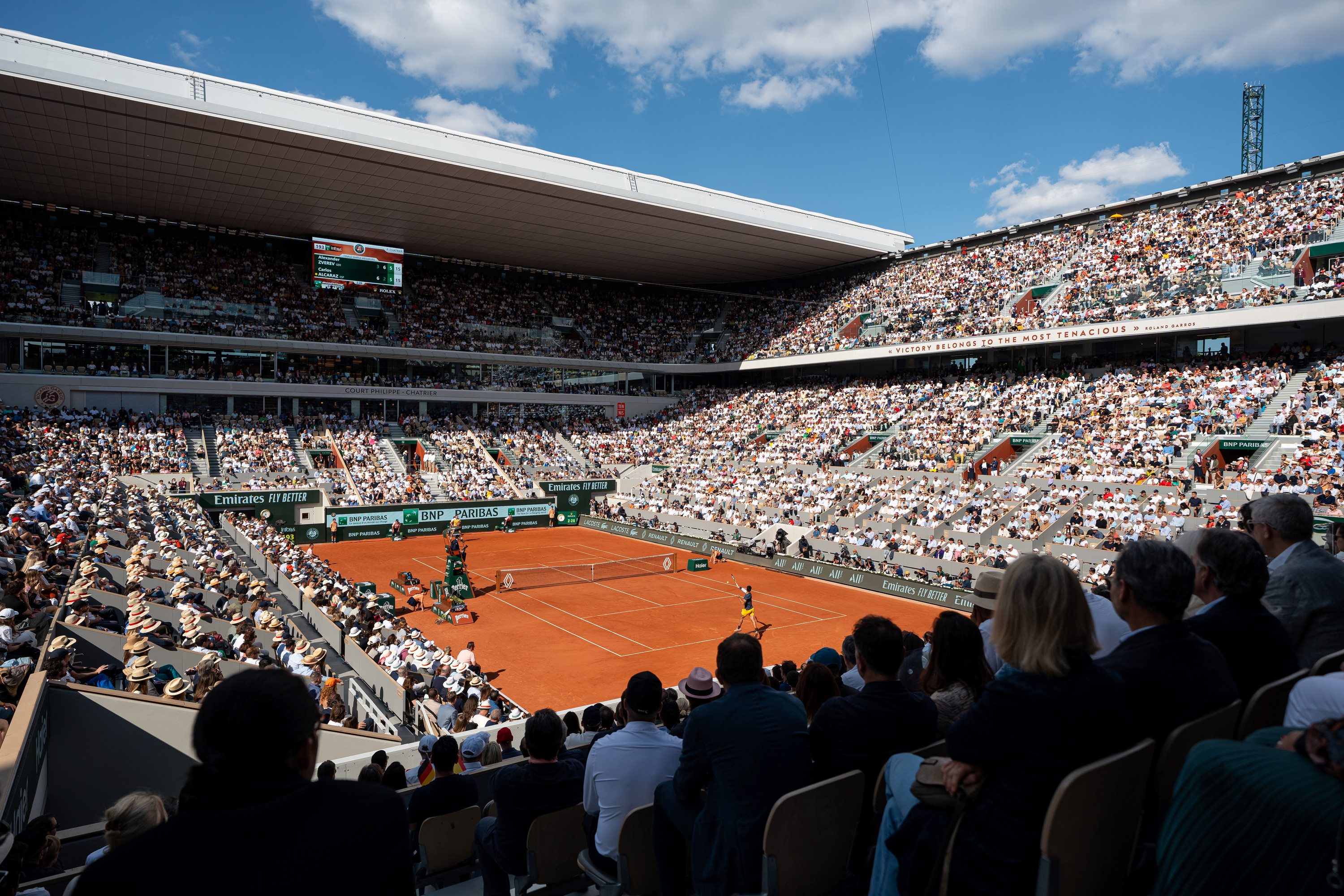 Spectateurs / Finale messieurs Roland-Garros 2024