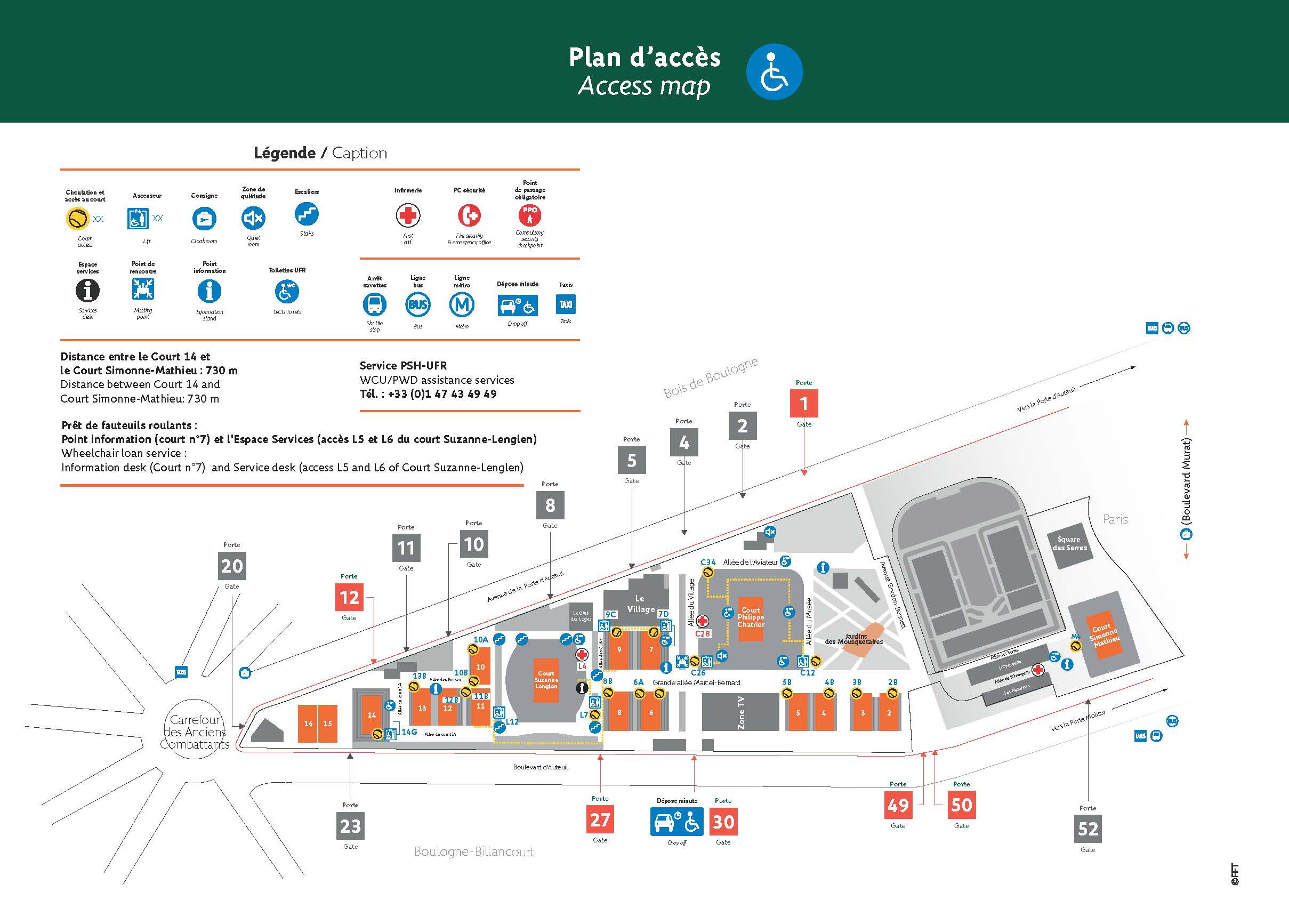 Plan PMR / Roland-Garros 2025