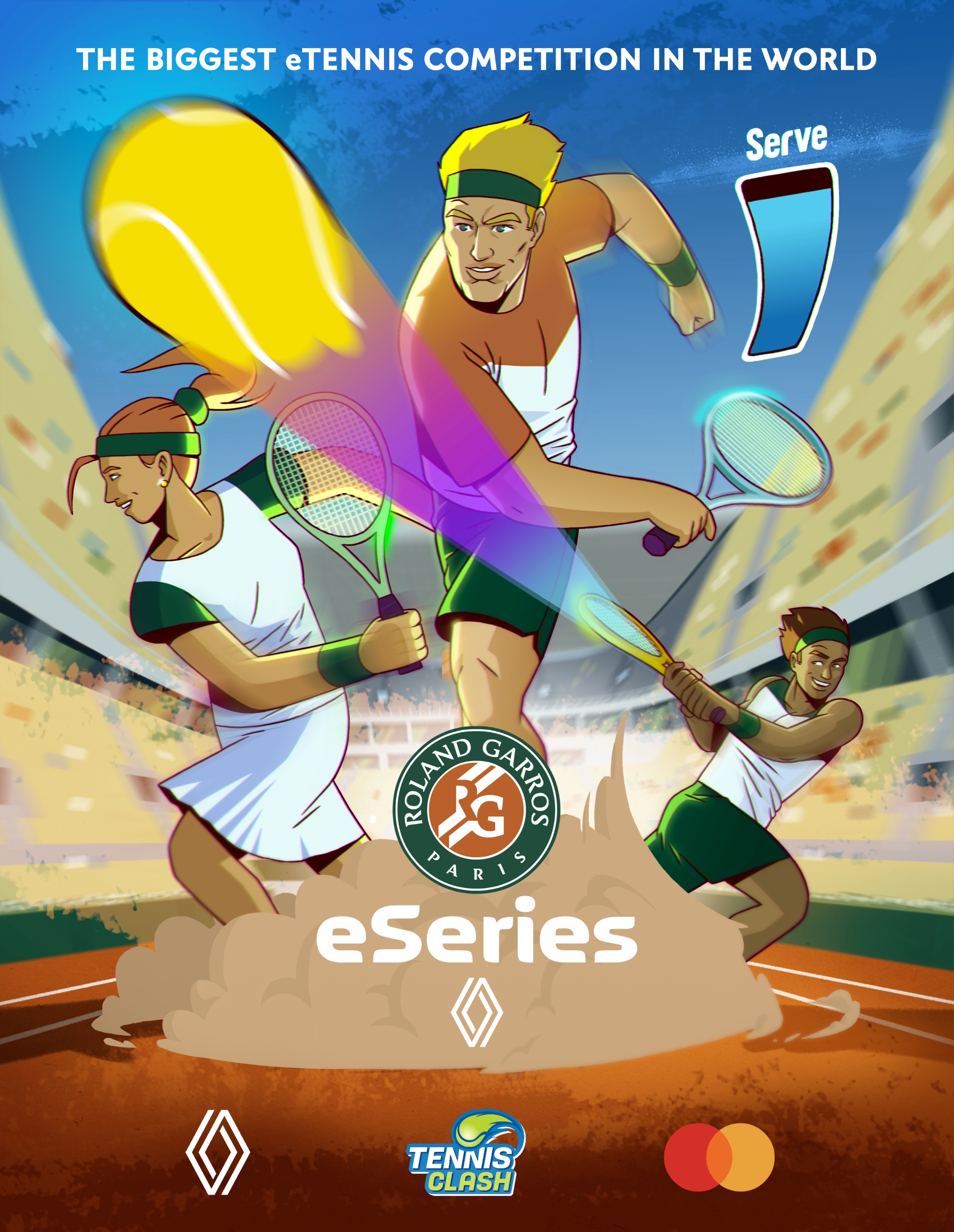 Affiche officielle Roland-Garros eSeries 2026
