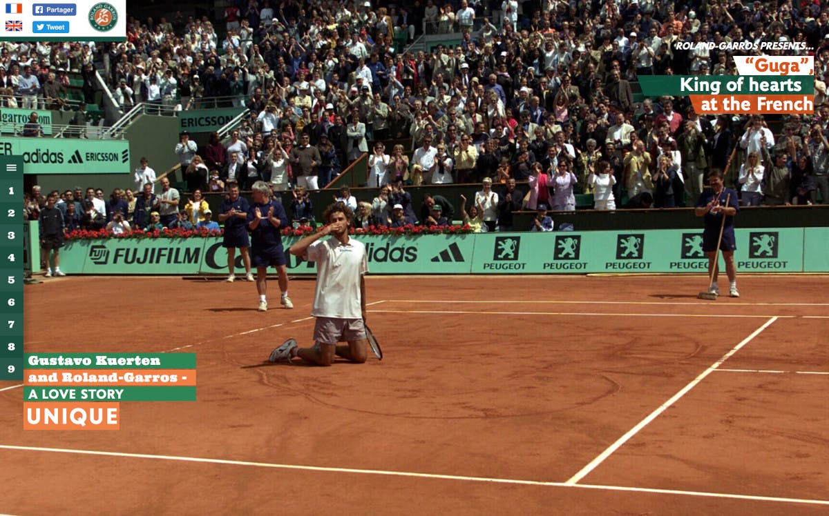 Gustavo Kuerten Roland-Garros 2001.