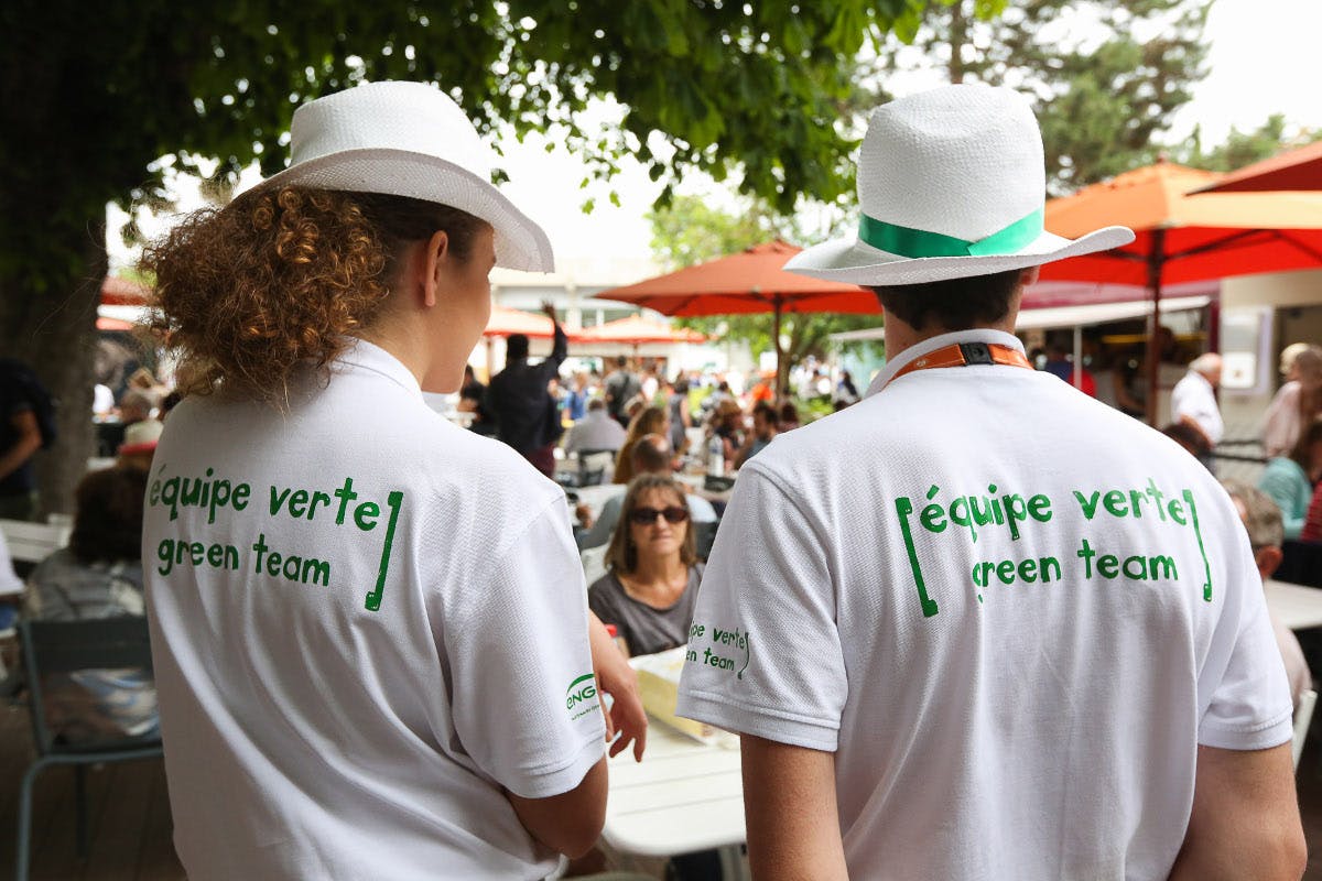 équipes vertes Roland-Garros / green team French Open Paris.