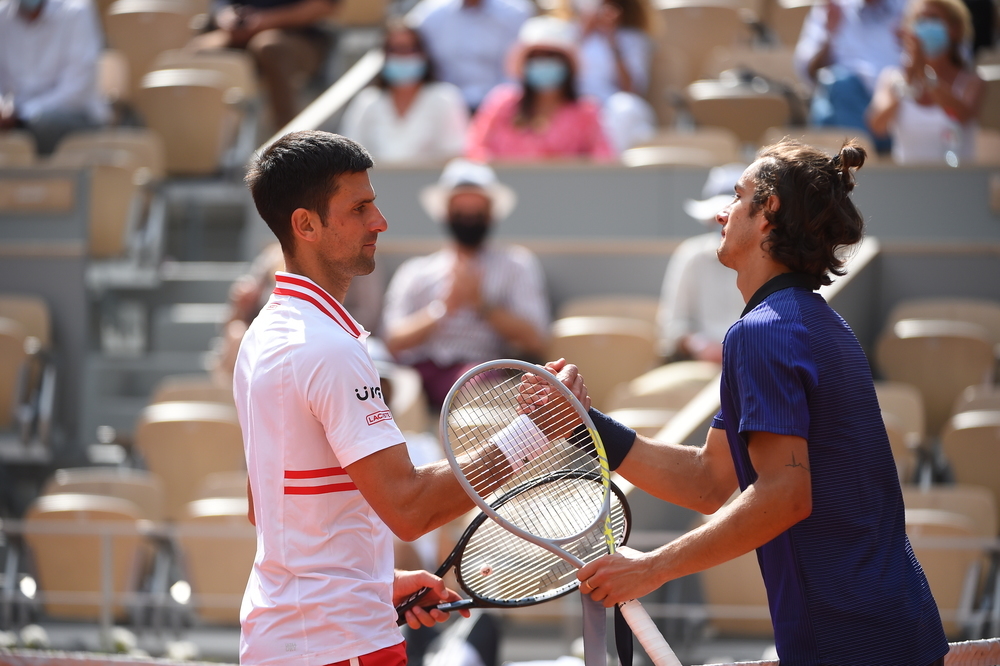 Novak Djokovic, Lorenzo Musetti, Roland Garros 2021, fourth round