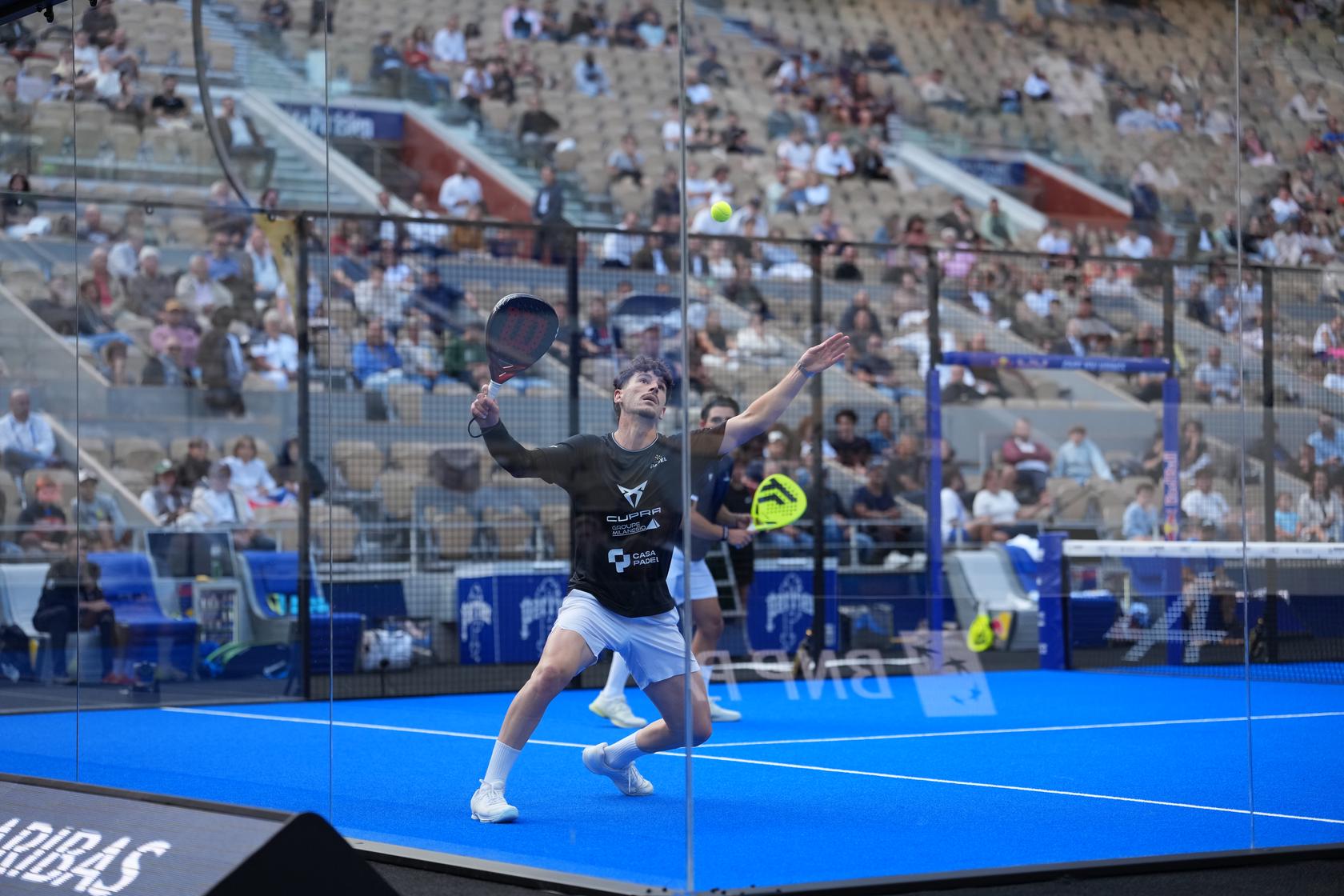 Leygue on court at September 2026 Paris Major; archival photograph