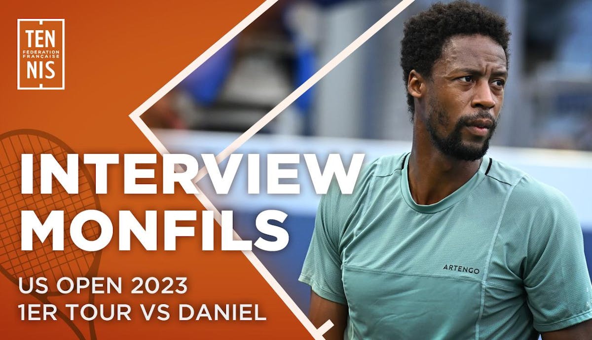 La réaction de Gaël Monfils après sa victoire au 1er tour 