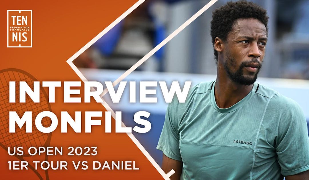 La réaction de Gaël Monfils après sa victoire au 1er tour 