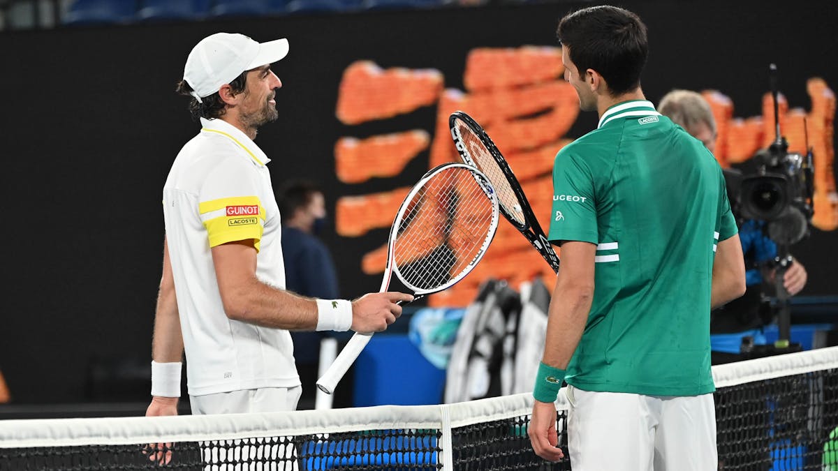 Jérémy Chardy s'est logiquement incliné face à Novak Djokovic.