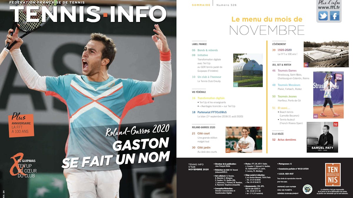 Découvrez le Tennis Info interactif n°526 | Fédération française de tennis