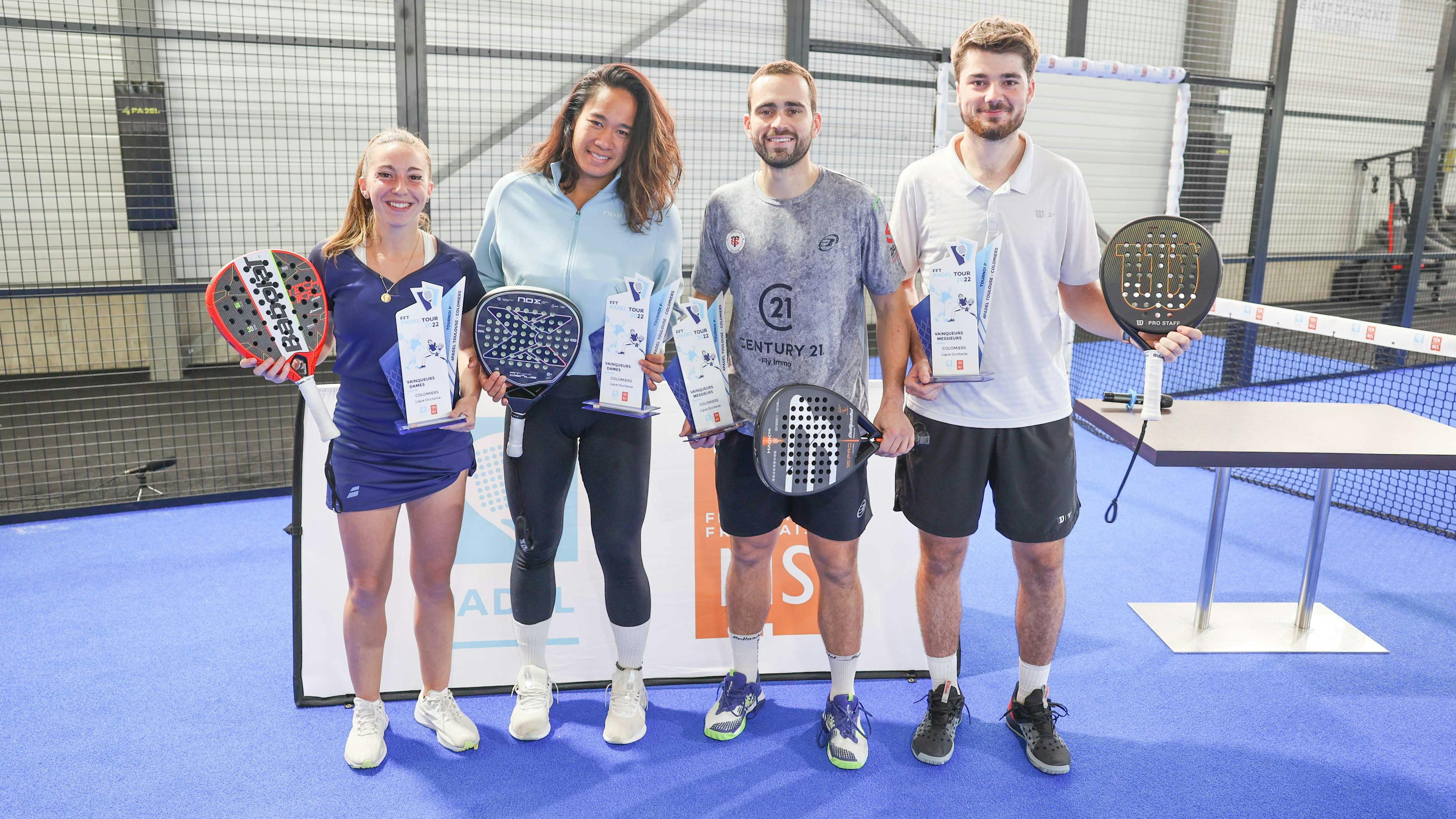 Fiona Ligi, Léa Godallier, Bastien Blanqué et Dylan Guichard, vainqueurs du dernier P2000 de l'année.