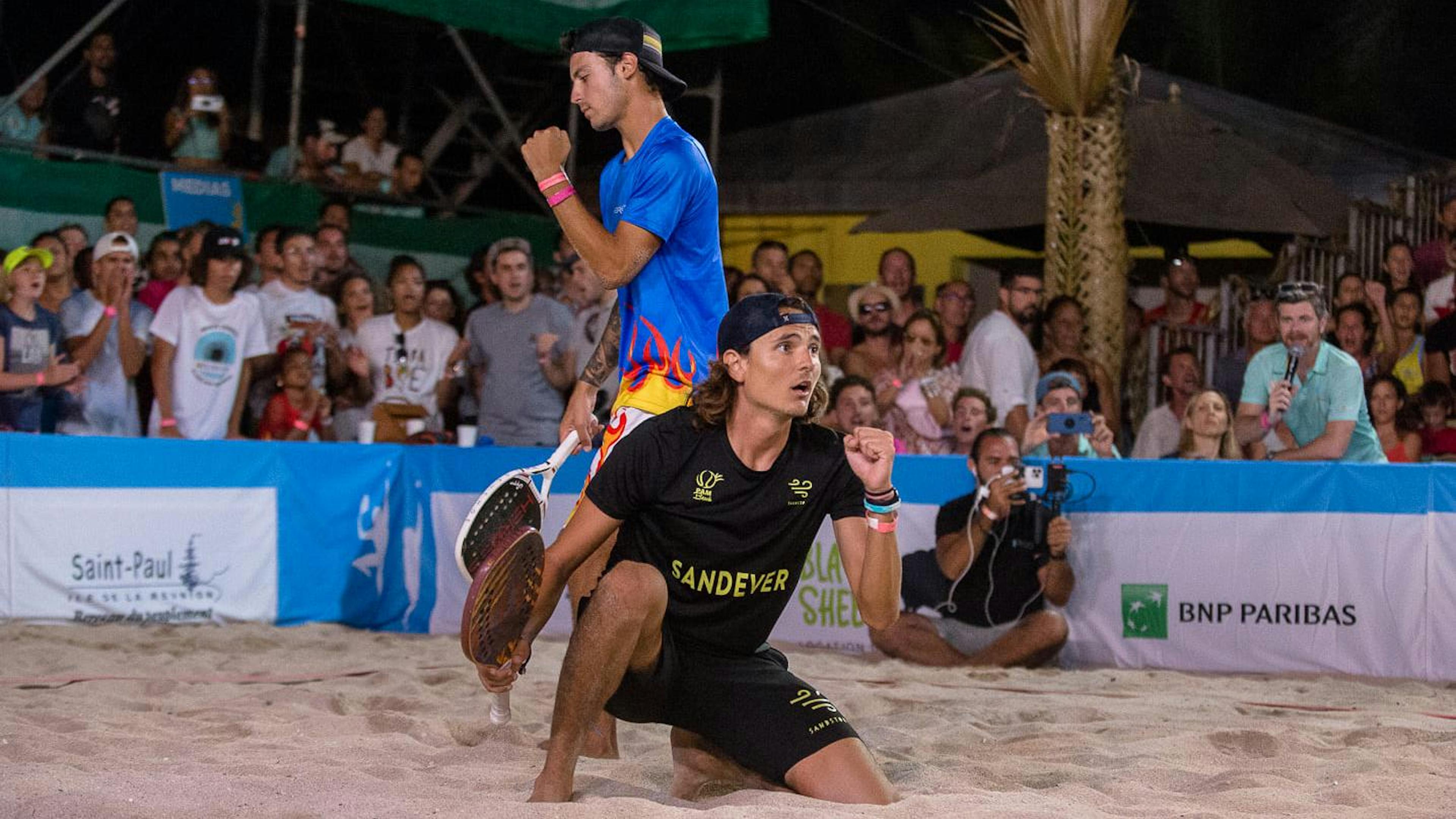 Nicolas Gianotti, poing serré, a cru en la finale comme au tournoi de Brasilia...