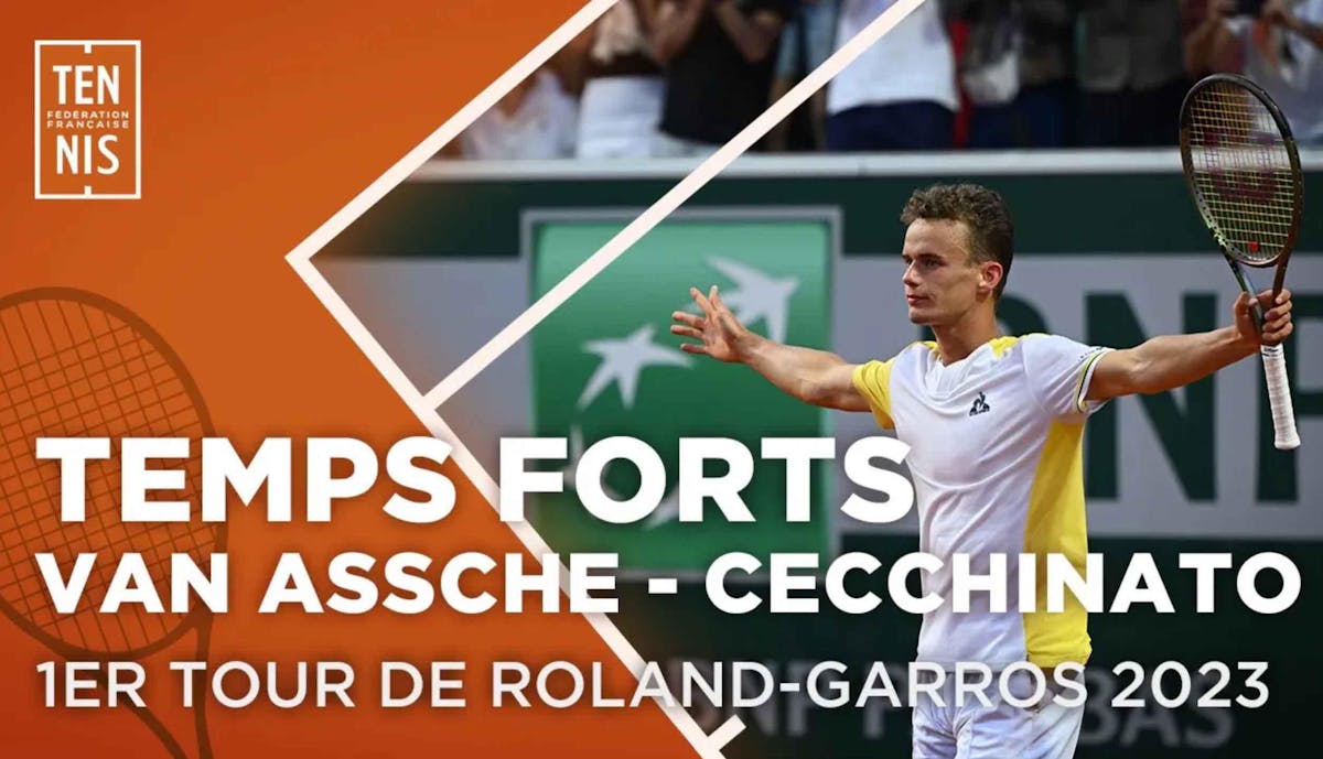 Luca Van Assche vs Marco Cecchinato, les temps forts | Fédération française de tennis