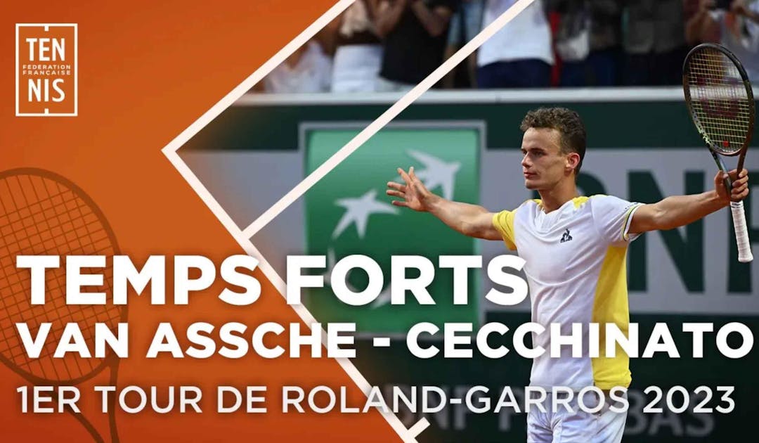 Luca Van Assche vs Marco Cecchinato, les temps forts | Fédération française de tennis