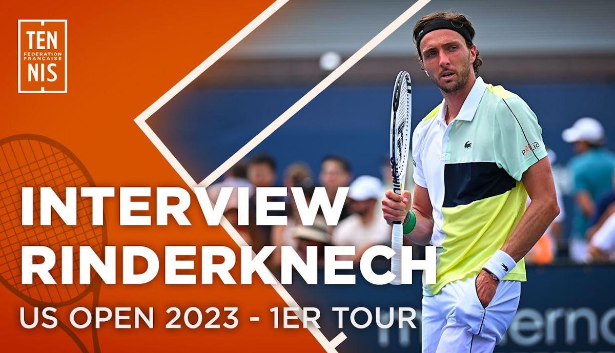 La réaction d'Arthur Rinderknech après sa victoire au premier tour | Fédération française de tennis