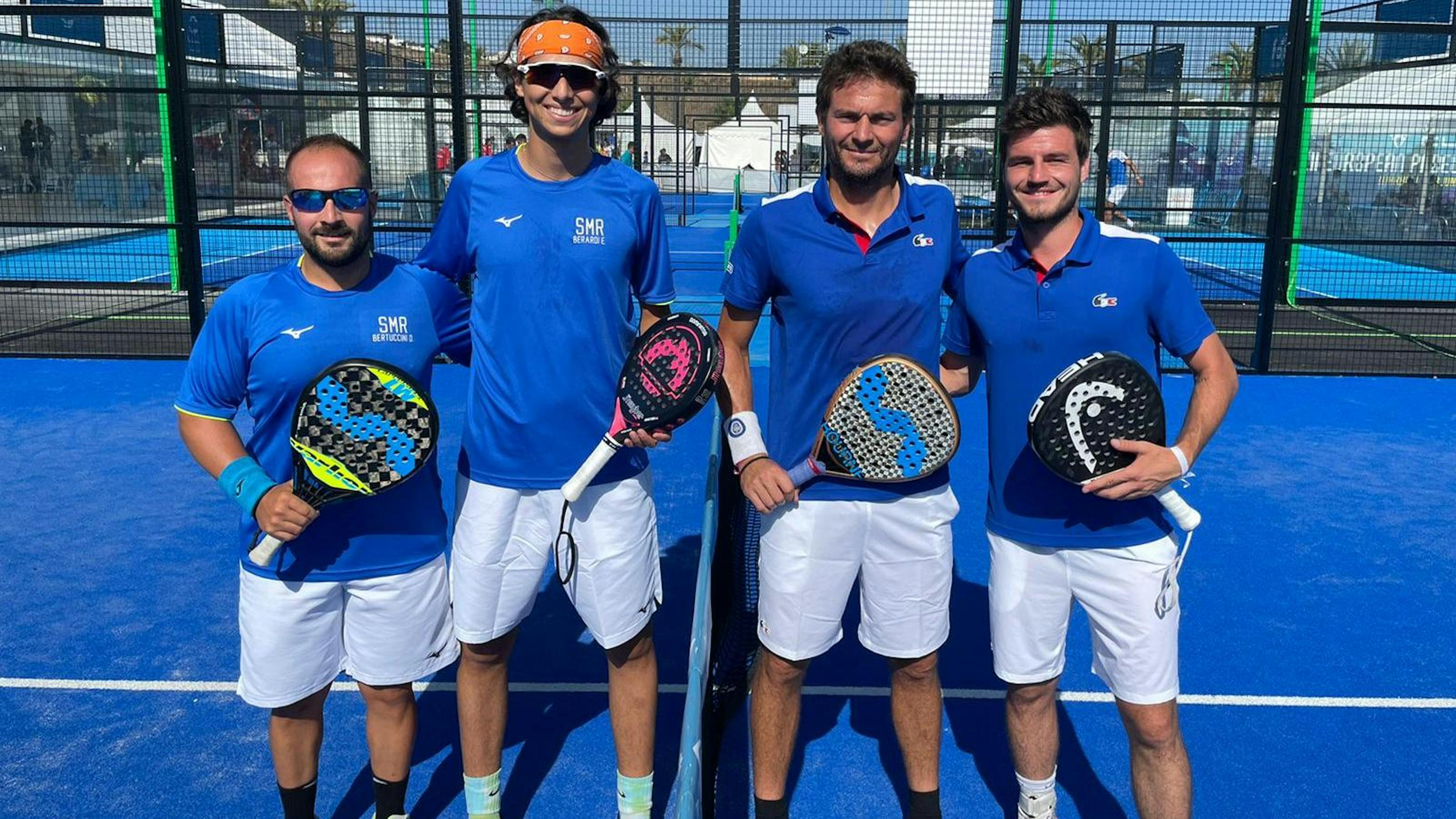 Jérémy Scatena et Johan Bergeron (à droite) ont mis la France sur orbite face à Saint-Marin