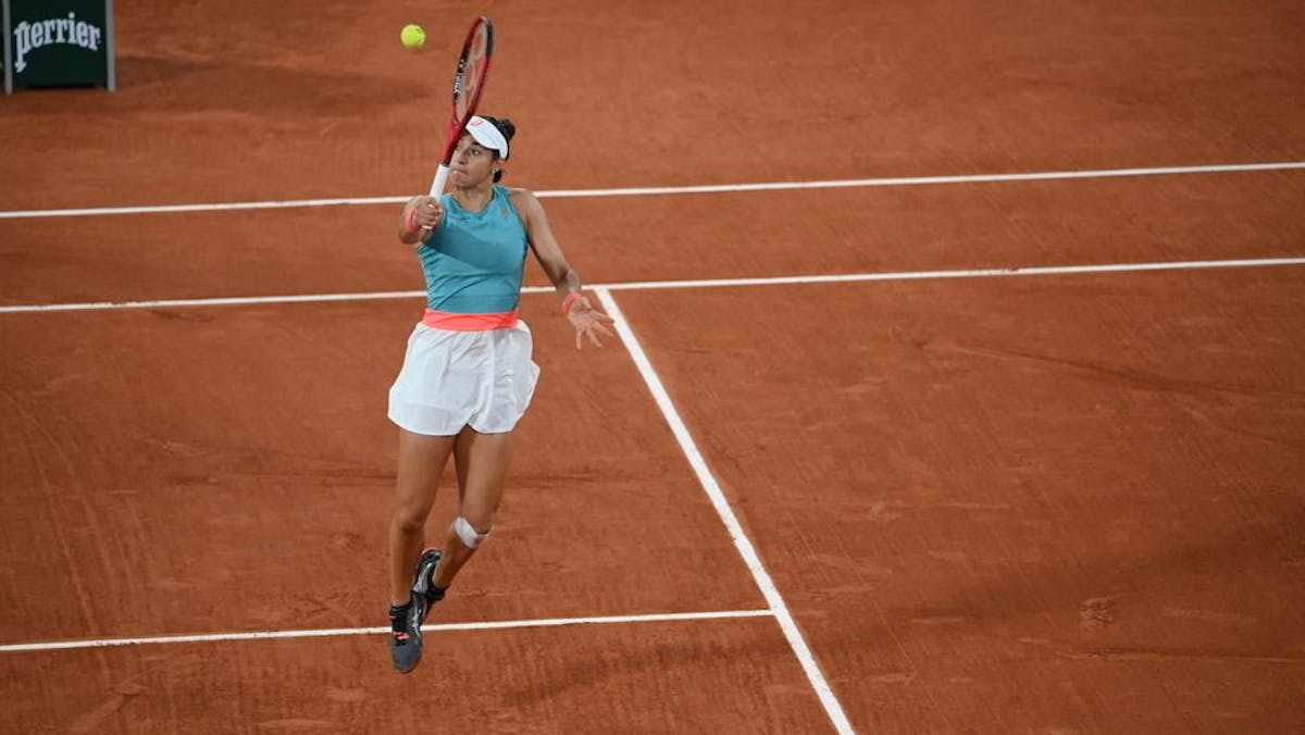 Caroline Garcia aérienne ! Les voyants sont au vert sur le plan physique.