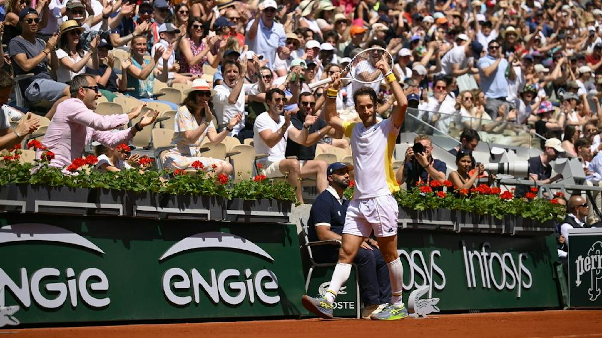 Constant Lestienne, au premier tour de Roland-Garros 2023 contre Karen Khachanov