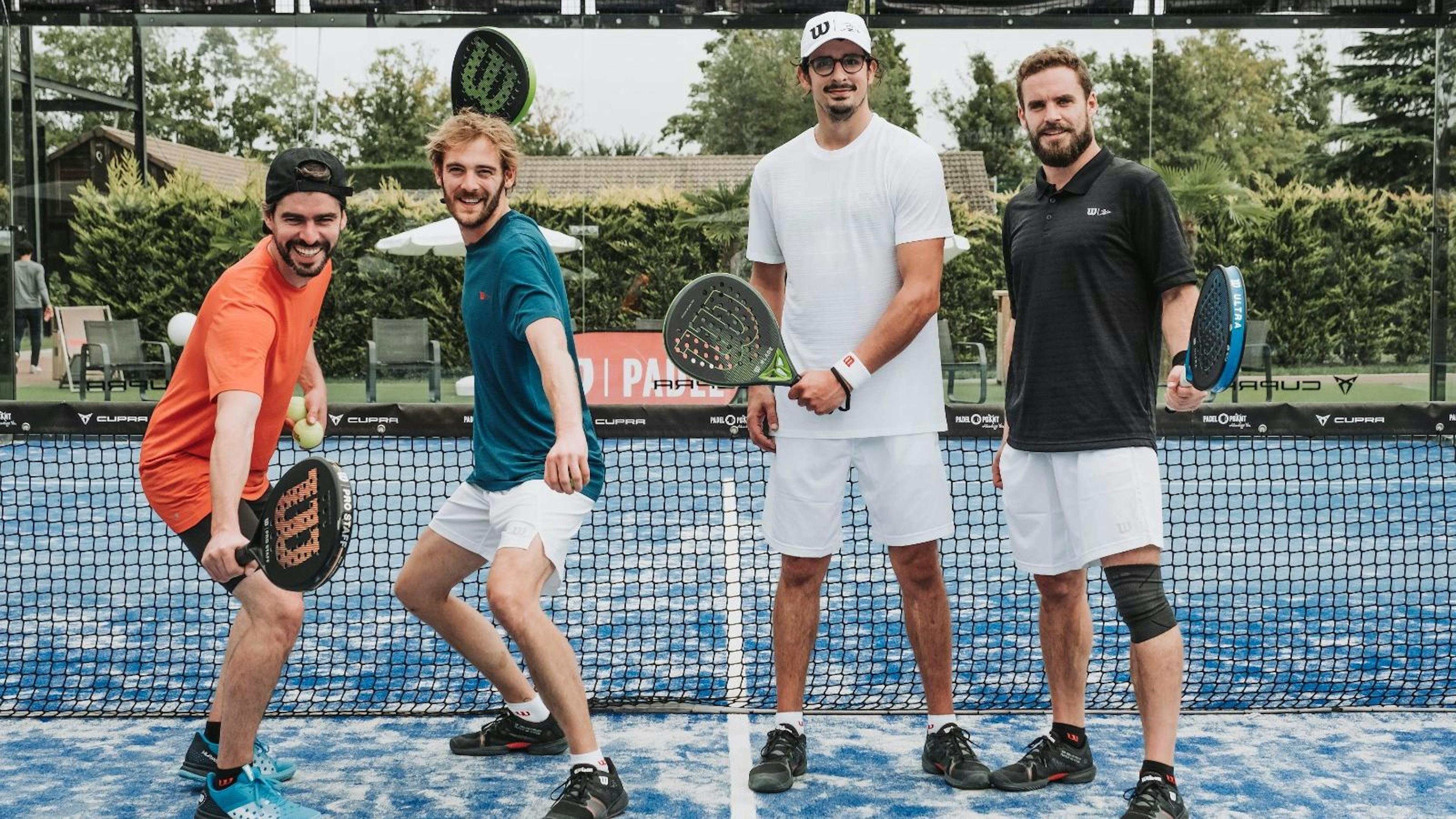 De gauche à droite : Hugo D., Francesco C., Hugo R. et Antoine R.