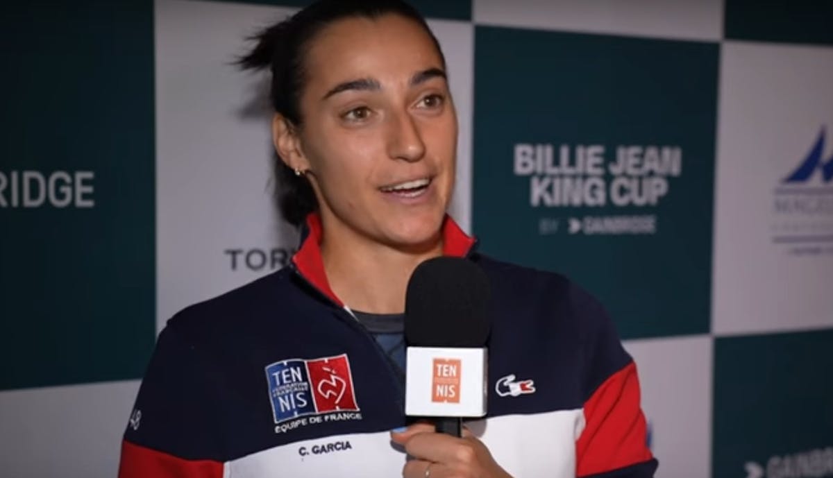 Caroline Garcia : "Super contente pour l'équipe" | Fédération française de tennis