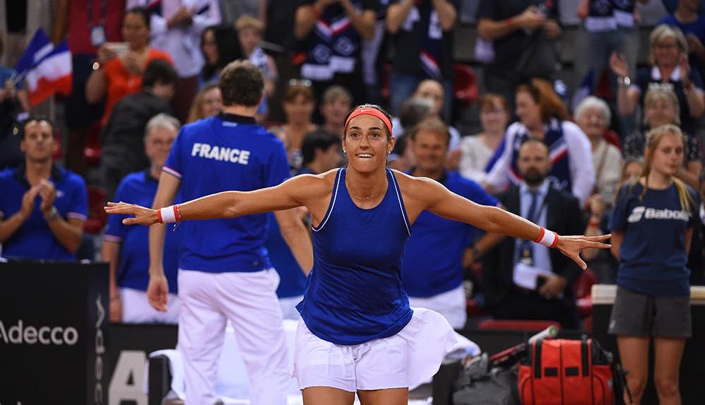 Garcia égalise pour les Bleues ! | Fédération française de tennis