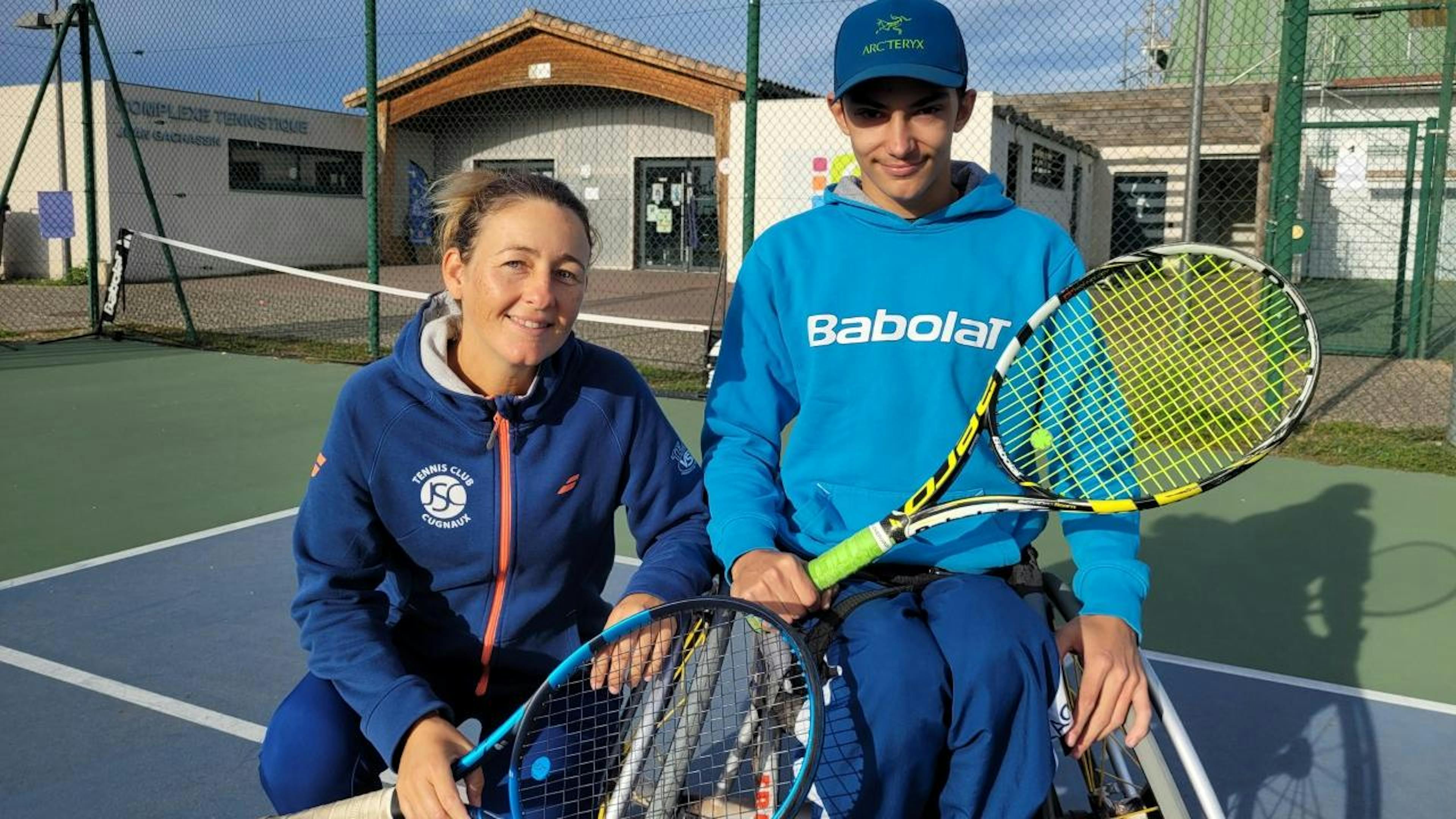 Stéphanie Birot et Paul Atristain, un duo qui fonctionne bien au TC Cugnaux.