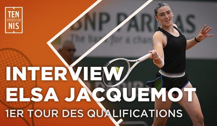 La réaction de Jacquemot après sa victoire au 1er tour des "qualifs" | Fédération française de tennis