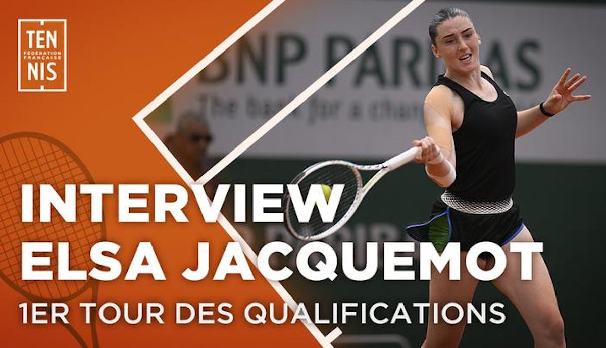 La réaction de Jacquemot après sa victoire au 1er tour des "qualifs" | Fédération française de tennis