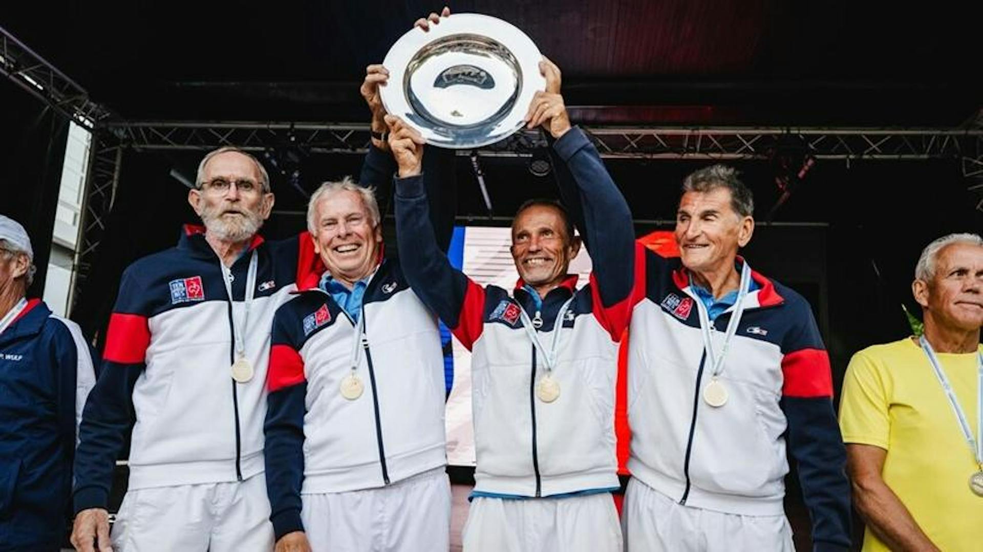 Serge Gresy, Alain Vaysset, Claude Medalin et Dominique Leman.