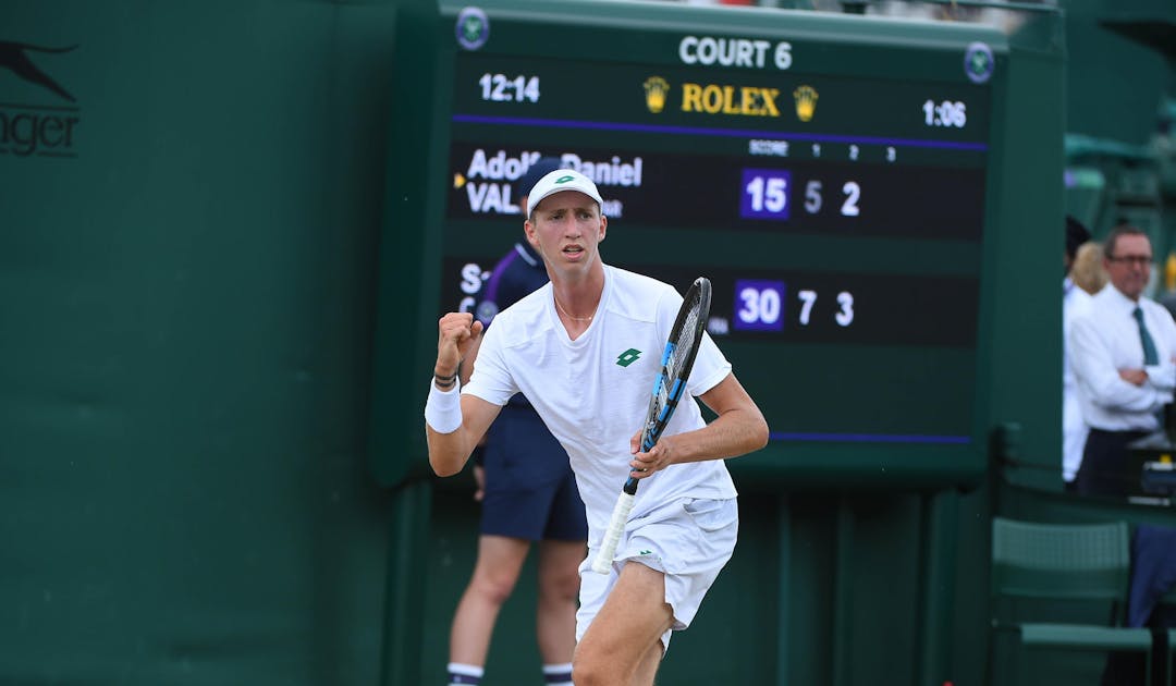 Sascha Gueymard Wayenburg en quarts de finale des juniors à Wimbledon | Fédération française de tennis