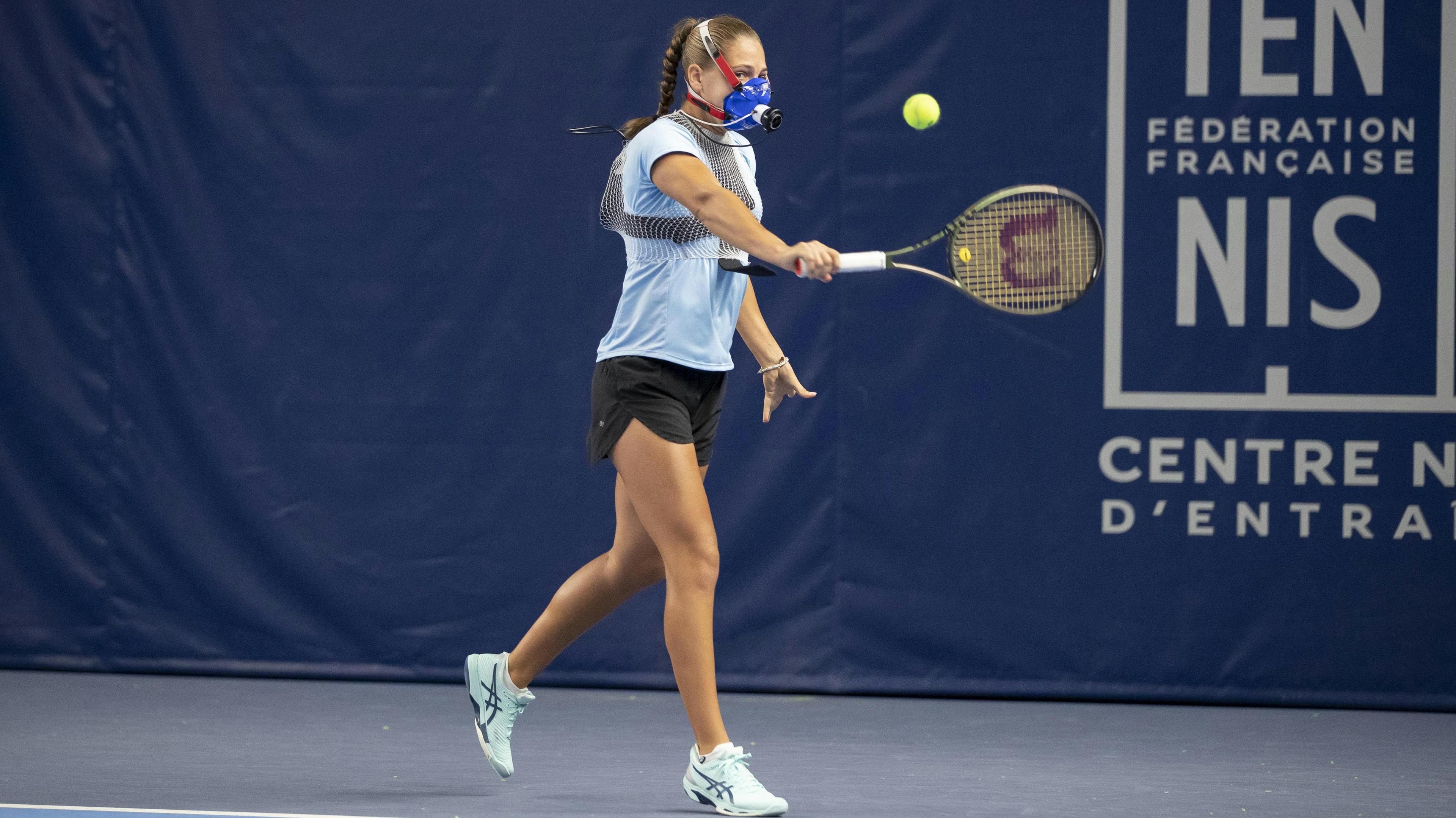 Comme les autres joueurs du CNE, Diane Parry a multiplié les tests physiques pendant une semaine.