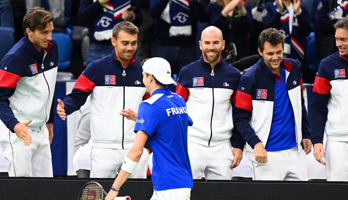 Les réactions de Sébastien Grosjean et de Ugo Humbert après la première journée | Fédération française de tennis
